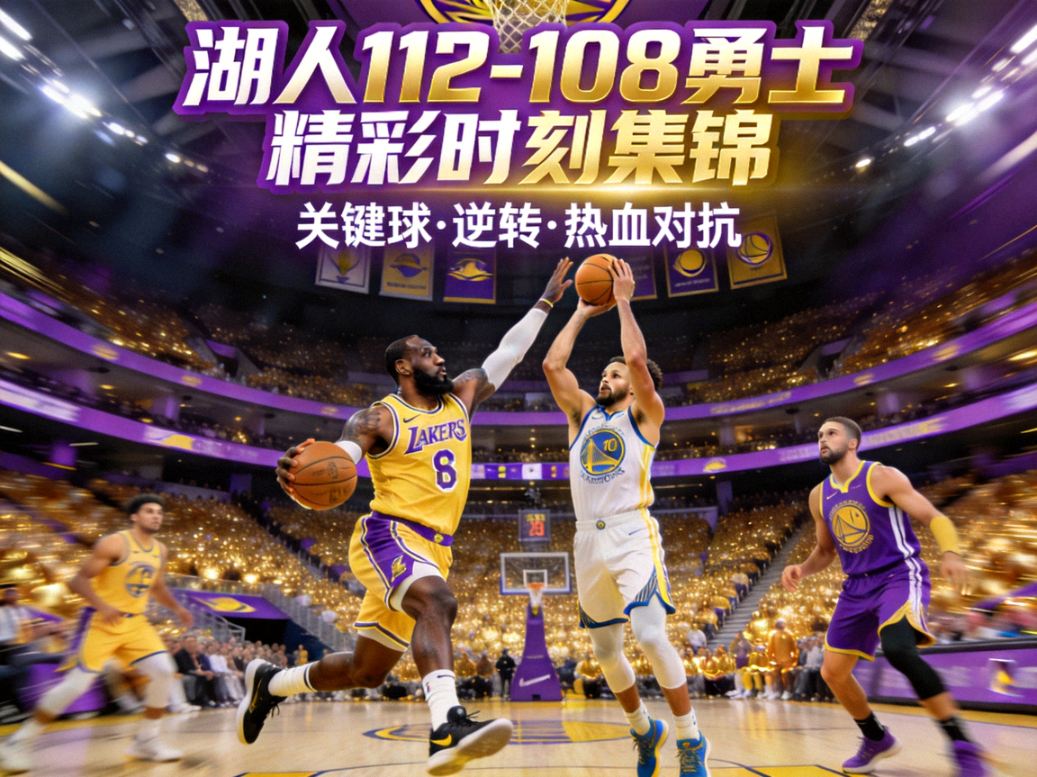 NBA湖人112比108勇士比赛精彩时刻集锦封面
