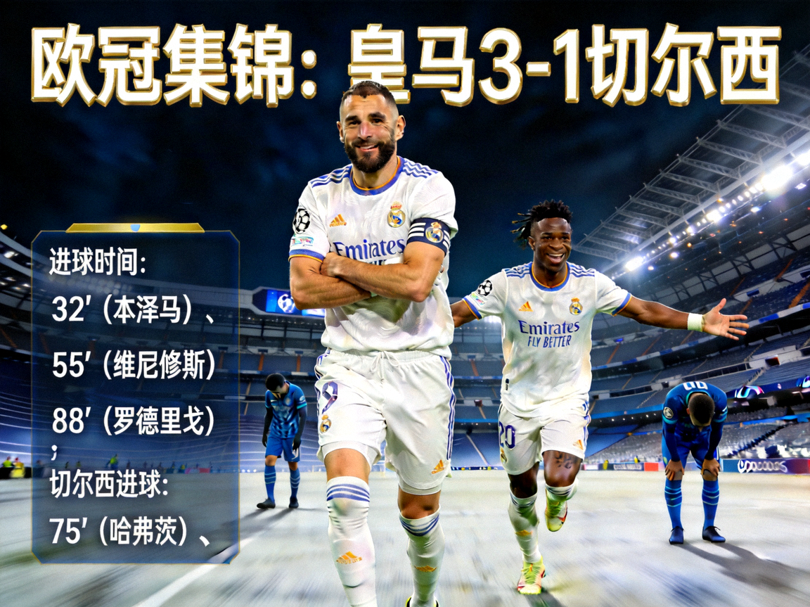 欧冠集锦：皇马3-1切尔西